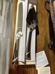 Silver-plated Dessert Set Lenox True Love 2 Piece. Original box.