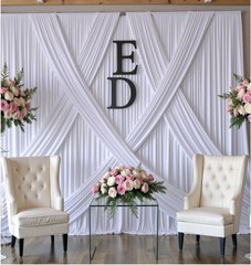 10 panels of 1.5 m x 3 m 15.2 m x 3m background curtains without white wrinkles