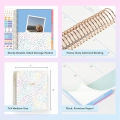 Livewell 2026-2027 Weekly and Monthly Academic Year 7″ x 9″ Rainbow- 2026/2027