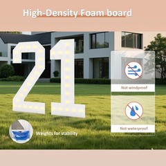 4FT Light Up Numbers, Marquee Numbers 4 Feet Tall Giant Number 15 Mosaic Big …