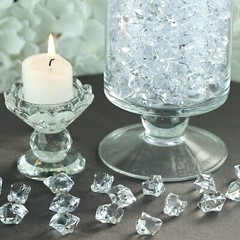 300 Clear Crystal Like ICE CUBES Wedding Party Tabletop CENTERPIECES Decorations