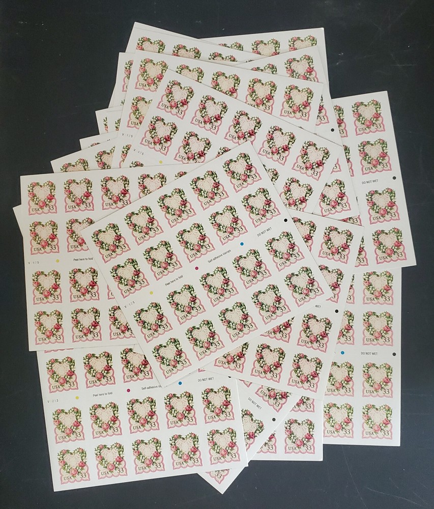 US Stamp Scott #3274 Victorian Love Issue, 20 Booklet Panes of 20 (400pc)