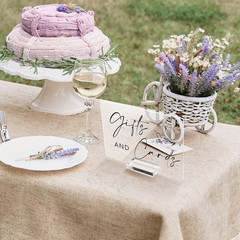 6 Pcs Clear Acrylic Wedding Signs for Reception and Ceremony 5» x 7» Wedding S