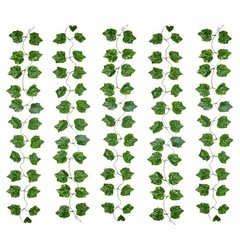 Meiliy 8 Ft 5pcs Artificial Greenery Ivy Vine 5pack, Grape Leaves 5 Pcs