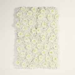 8 Cream Roses and Hydrangea Flowers Mat Wall Backdrop Panels Wedding Decorations