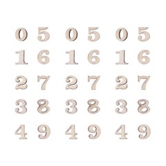 Wooden Table Numbers Unpainted Wooden Crafts Unfinished Wood Painting