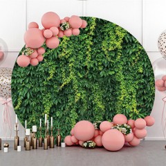 Flowers Wall Round Photography Background Wedding Arch Stand Cover Backdrop