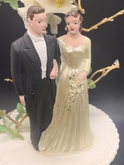 Vintage 1930’s Wedding Cake Topper Artistic Ornament #191