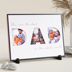 Father’s Day Gift For Dad, Photo Frame DAD Sign For Table Decoration, Photo F…