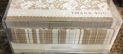 50 Count Studio His And Her Floral Style Thank You Cards & Envelopes Sealed Case