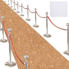 Glitter Carpet Runner 2.6FT x 15FT (200 GSM Thick) + Adhesive Tape – Durable …