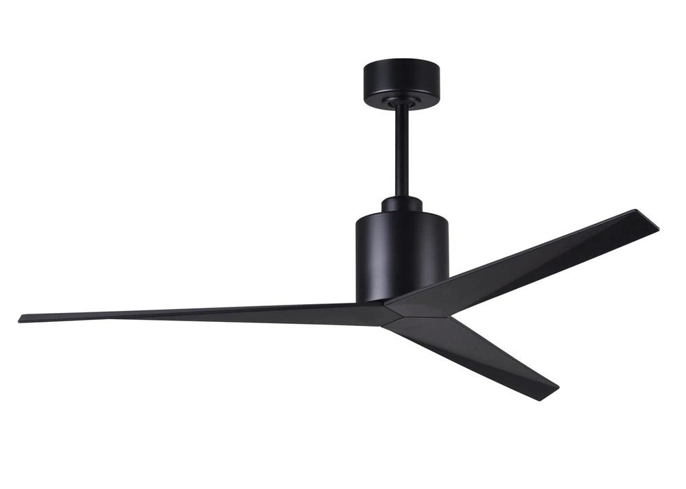 Matthews Fan EK-BK-BK Eliza 3-blade paddle fan in Matte Black finish with matte
