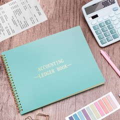 Hautoco Accounting Ledger Book For Small Business Bookkeeping Home Budget
