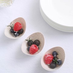 Natural 24 Mini Bowls 3″ Biodegradable Wheat Straw Fiber Dessert Cups Events
