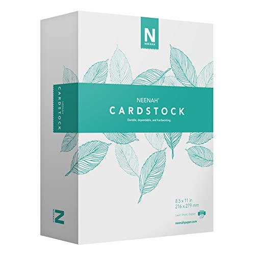 Neenah Cardstock, Mediumweight, 365 Sheets, 90 1 Ream, White 90lb Index