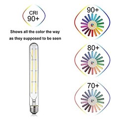 Dimmable T10 Led Bulbs, 8.9 Inch Long Tubular Bulb,60-75 Daylight 4000k