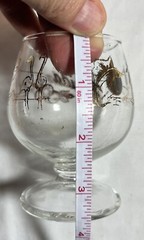 Vintage Stemmed Glass Goblet Centerpiece Clear Barware MCM Florida NICE