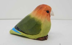 Lovebird Cake Topper Bird Bride Groom Love Wedding Engagement Wood Statue