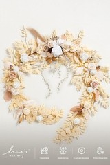 Ling’s Moment 9FT Flower Garland for Backdrop Decorations – Wedding Arch Flowers