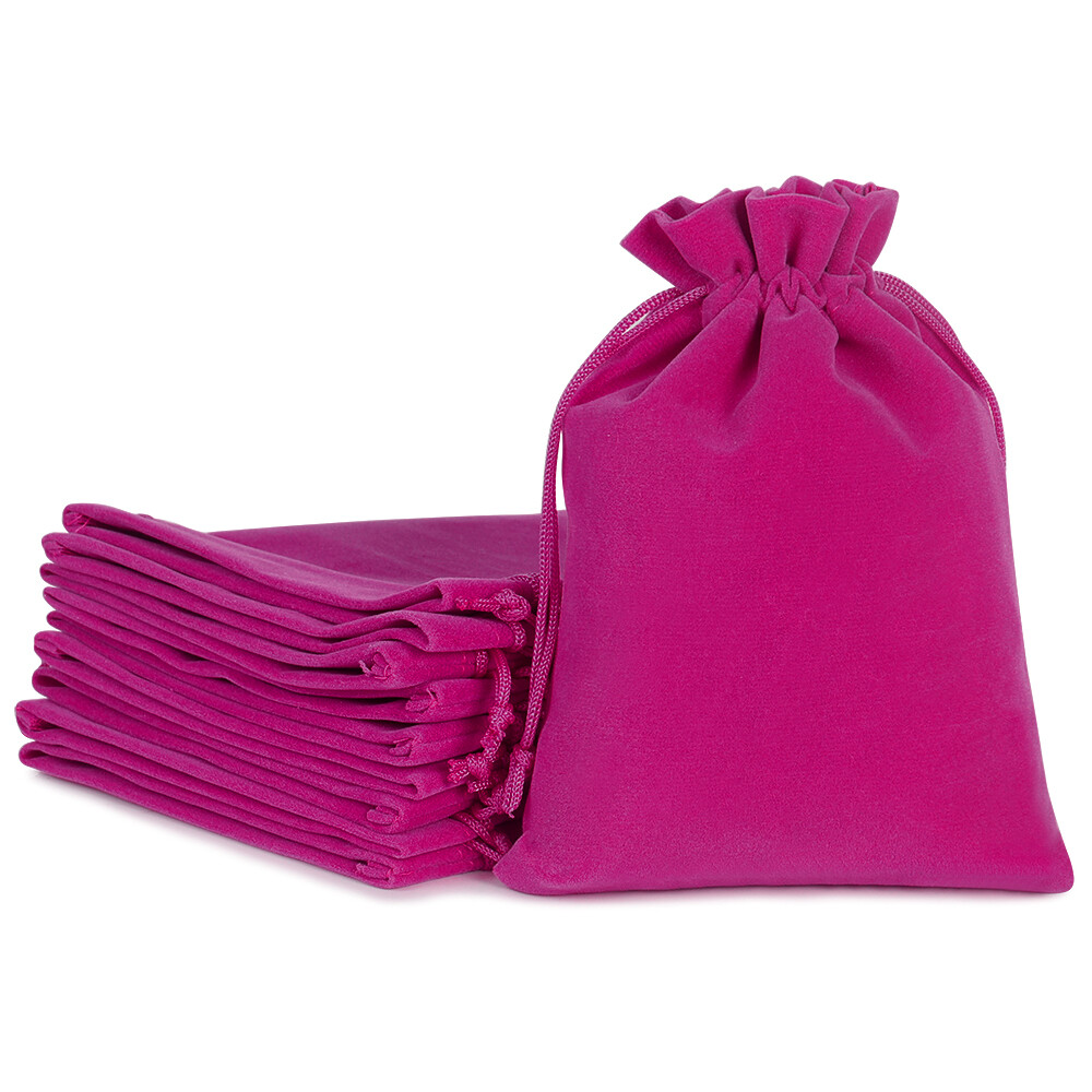 50-100 Velvet Drawstring Pouch Jewelry Baggie Ring Party Wedding Gift Bag Set