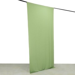 5 ft x 10 ft SAGE GREEN 4-Way Stretch Spandex Divider Backdrop Curtain Wedding