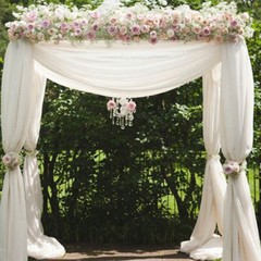 DIY 10 x 10 x 10ft Heavy Duty Wedding Backdrop Stand Kit Sturdy 4 Post Canopies