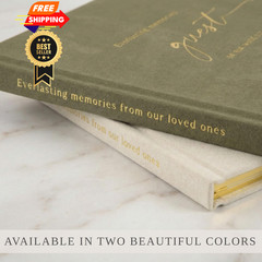 ZICOTO Beautiful Wedding Guest Book for Your Reception – Simply Sage