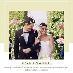 Pcs Wedding Confetti Bags Throw Some Love Petal Toss 1 count (Pack of 50) 50