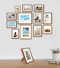 5×7 Picture Frame, Display Photos 4×6 with Mat or 5×7 without Mat, Made of So…