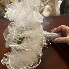 Foam Wedding Bouquet Holder for Fresh, Artificial Flower Arrangements, 3 x 7 In