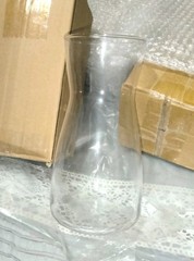 Thenshop 10 Pcs 8» Tall Clear Flower Vase Wide Mouth Crystal Glass Boho…