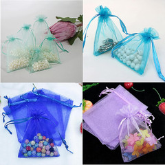 100Pcs 4X6 Inch Organza Bags Bulk, Drawstring Organza Jewelry Pouches Wedding Pa