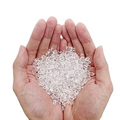 Fake Ice Rocks – 5000 pcs 5x7mm Acrylic Ice Cubes Plastic – 5x7mm