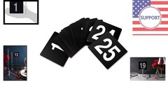 Durable 4×4 Light Grey Table Numbers 1-25 – Ideal for Restaurants and Banquets