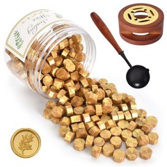 Sealing Wax Beads Set, Sealing Wax Gold Metallic, 200 Piece Wax Beads Victory…
