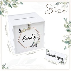 Wedding Card Box with Lock – PVC Gift Box for Reception, Parties & Events