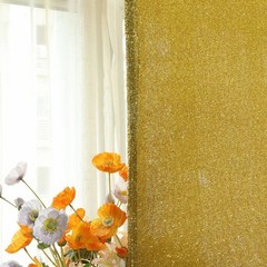 6 ft GOLD Metallic Fitted Spandex Round Top Arch STAND COVER Party Events