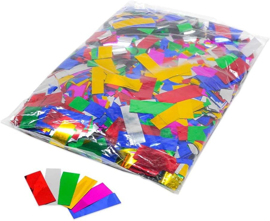 Mylar Confetti – Flameproof – 2lb Bag (Multi-Color, 2 lb Bag)