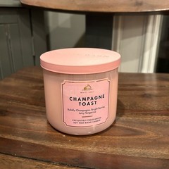 WHITE BARN CHAMPAGNE TOAST 3 WICK CANDLE