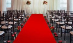30 ft Satin Aisle Runner 60″ wide 100% Seamless Fabric Wedding 20 Colors