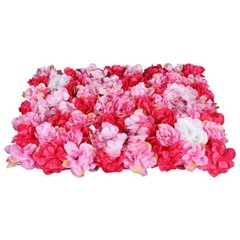 12x Artificial Flower Wall Rose Wall Diy For Wedding Background Wall Decor