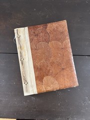 Country Leaves Photo Album Scrapbook Handcrafted new 10.5″x13″ 10 pages.