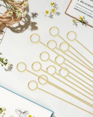 30Pcs Floral Card Holder Picks-Wire Place Card Holder for Wedding-Metal Photo…