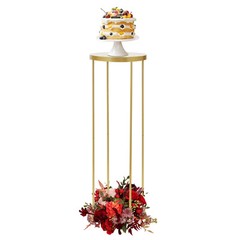 Gold Metal Flower Stand 35 × 100 cm Pack Of 10 Wedding Table Centerpieces