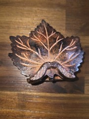 Pottery Barn Maple Leaf Place Card Holders Set of 8 Bronze Metal w/ Boxes #100