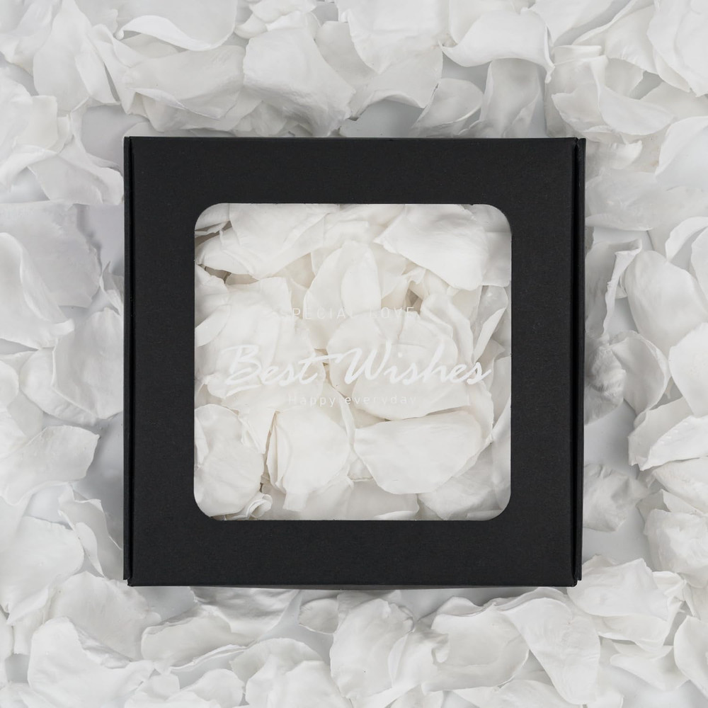 Real Preserved Rose Petals 50G(1.75Oz) for Wedding Decor, Romantic Nights – Incl