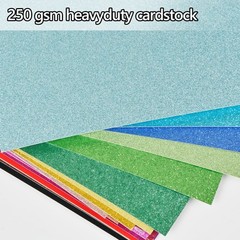 Simetufy Glitter Cardstock Paper, 60 sheets, Multicolored, White, 20 Colors