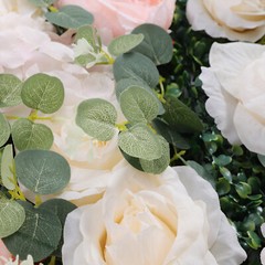 6Pcs Artificial Silk Flower Rose Wall Panels Wedding Party Venue Decor 60*40cm
