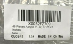 48 Pieces Acrylic Place Name Cards Holders For Tabletop 3.54″ x 1.97″ (20-Pakcs)