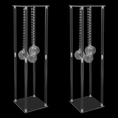 31.5 In. X 7.8 In. Rectangular Acrylic Decorative Stand Wedding Centerpieces wit